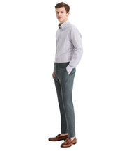 Tommy Hilfiger Mens Modern fit Wool Linen Dress Pants 36 / 30 Green Solid