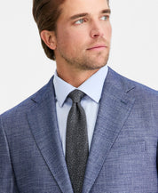 Calvin Klein Mens Slim fit Sport Coat Blazer 48 L Blue Solid