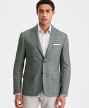 Calvin Klein Mens Slim fit Sport Coat Blazer 48 R Forest Green Solid