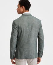 Calvin Klein Mens Slim fit Sport Coat Blazer 48 R Forest Green Solid