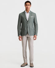 Calvin Klein Mens Slim fit Sport Coat Blazer 48 R Forest Green Solid