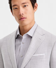 Calvin Klein Mens Slim fit Sport Coat Blazer 44 S Light Gray Solid