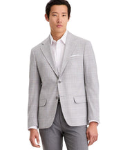 Calvin Klein Mens Slim fit Sport Coat Blazer 36 S Light Grey Plaid