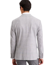 Calvin Klein Mens Slim fit Sport Coat Blazer 36 S Light Grey Plaid