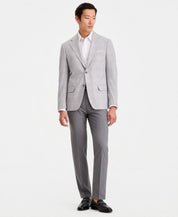 Calvin Klein Mens Slim fit Suit Jacket Blazer 40 R Light Gray Plaid