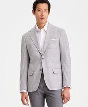 Calvin Klein Mens Slim fit Sport Coat Blazer 38 S Light Gray Plaid