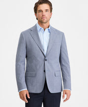 Calvin Klein Mens Slim fit Sport Coat Blazer 40 S Light Blue Plaid