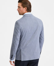 Calvin Klein Mens Slim fit Sport Coat Blazer 40 S Light Blue Plaid