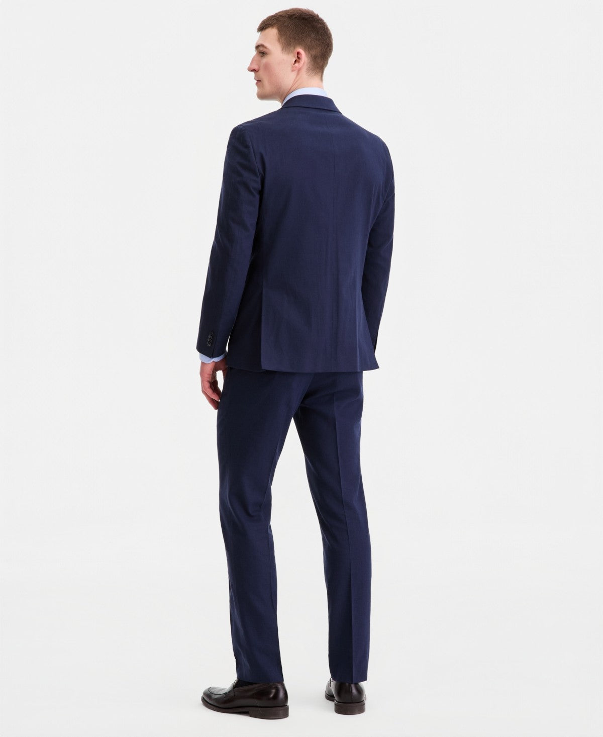 Tommy Hilfiger Mens Modern fit Linen Sport Coat Blazer 38 S Navy Blue Solid