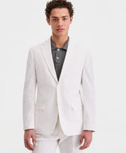 Tommy Hilfiger Mens Modern fit Linen Cotton Sport Coat Blazer 36 S White Solid