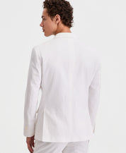 Tommy Hilfiger Mens Modern fit Linen Cotton Sport Coat Blazer 42 L White Solid