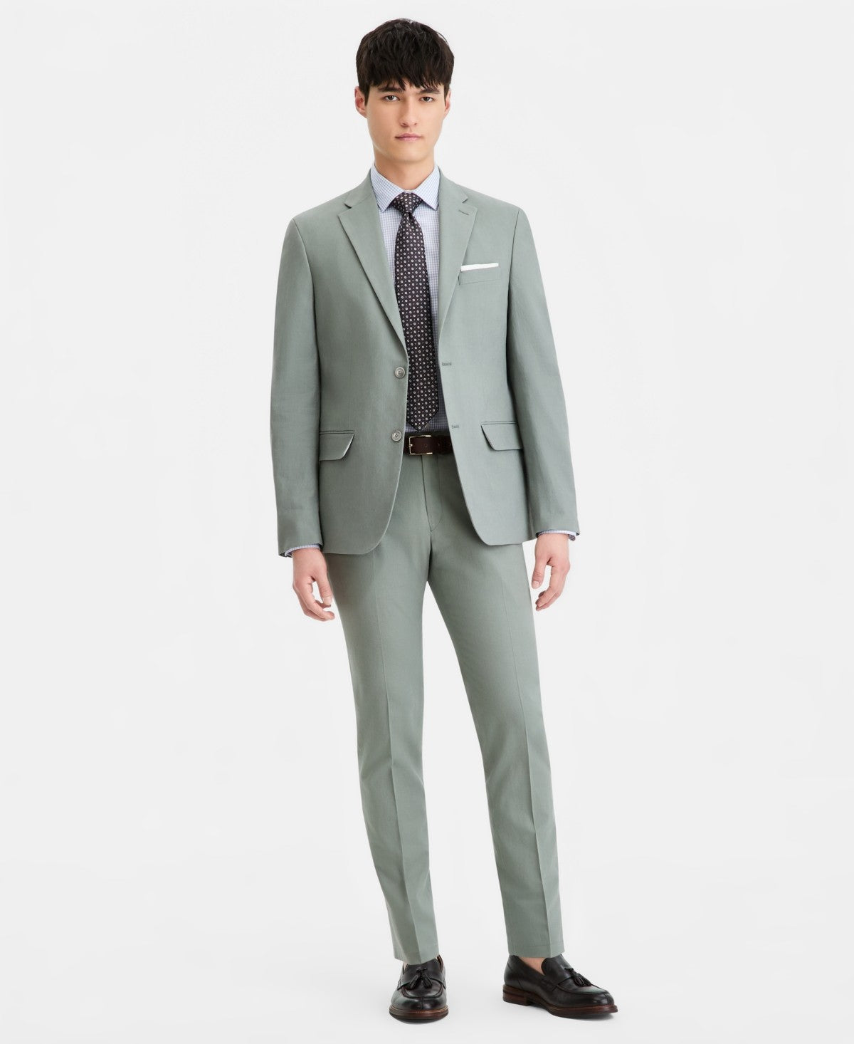 Tommy Hilfiger Mens Modern fit Linen Cotton Sport Coat Blazer 42 R Green Solid