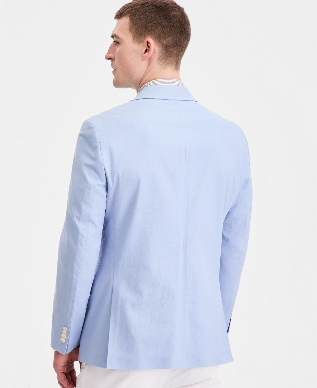 Tommy Hilfiger Mens Modern fit Linen Cotton Sport Coat Blazer 42 S Light Blue