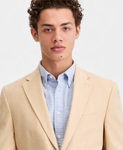 Tommy Hilfiger Mens Modern fit Linen Sport Coat Blazer 44 S Light Tan Solid