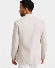 Michael Kors Mens Classic fit Linen Sport Coat Blazer 44 R Beige Herringbone