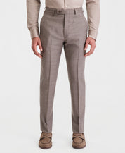 Calvin Klein Mens Slim fit Wool Dress Pants 33 / 30 Tan Light Brown Solid