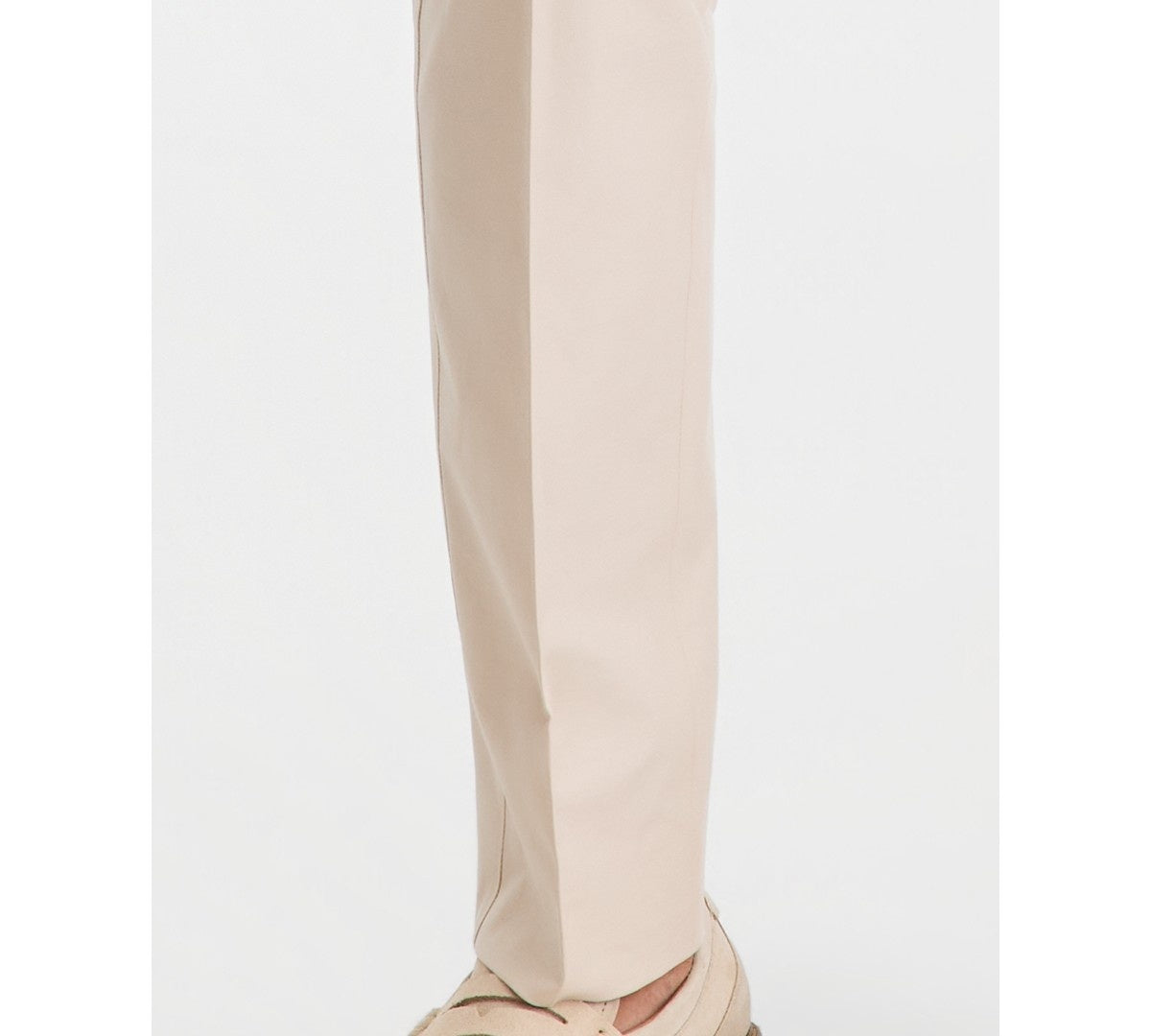 Calvin Klein Mens Slim fit Cotton Dress Pants 34 / 30 Tan Beige Solid