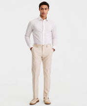 Calvin Klein Mens Slim fit Cotton Dress Pants 38 / 30 Tan Beige Solid
