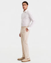 Calvin Klein Mens Slim fit Cotton Dress Pants 38 / 30 Tan Beige Solid