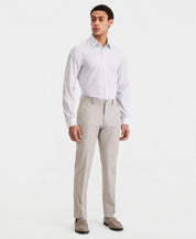 Calvin Klein Mens Slim fit Cotton Dress Pants 34 / 32 Light Gray Solid
