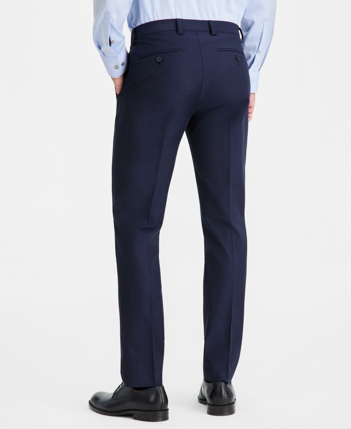 Calvin Klein Mens Slim fit Dress Pants 30 / 30 Navy  Blue Solid