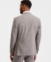 Michael Kors Mens Classic fit Wool Suit Jacket Blazer 44 L Light Brown Pinstripe