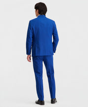 Kenneth Cole Mens Slim Double Breasted 2 Piece Suit 42 S Pants 35 / 32 Blue