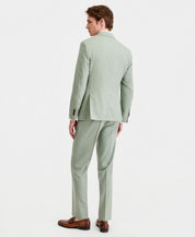 Kenneth Cole Mens Slim fit 3 Piece Vested Suit 36 S Pants 29 / 32 Green Solid