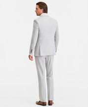 Dkny Mens Modern fit 2 Piece Suit 40 R Pants 33 / 32 Light Gray Solid
