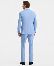 Dkny Mens Modern fit 2 Piece Suit 44 S Pants 37 / 30 Light Blue Solid