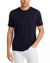 Maurizio Baldassari Linate Wool Crewneck T Shirt Medium Navy Blue