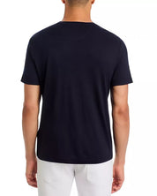 Maurizio Baldassari Linate Wool Crewneck T Shirt Medium Navy Blue