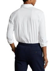 Polo Ralph Lauren Mens Cotton Classic Fit Long Sleeve Polo Shirt White Large