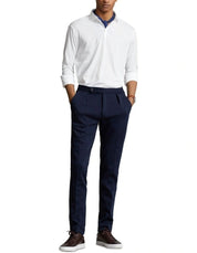 Polo Ralph Lauren Mens Cotton Classic Fit Long Sleeve Polo Shirt White Large