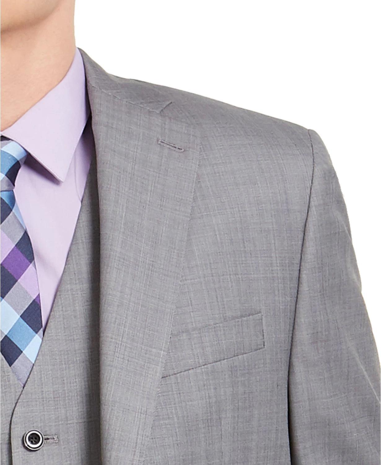Michael Kors Mens Classic fit Suit Jacket Blazer 40 S Grey Solid Stretch