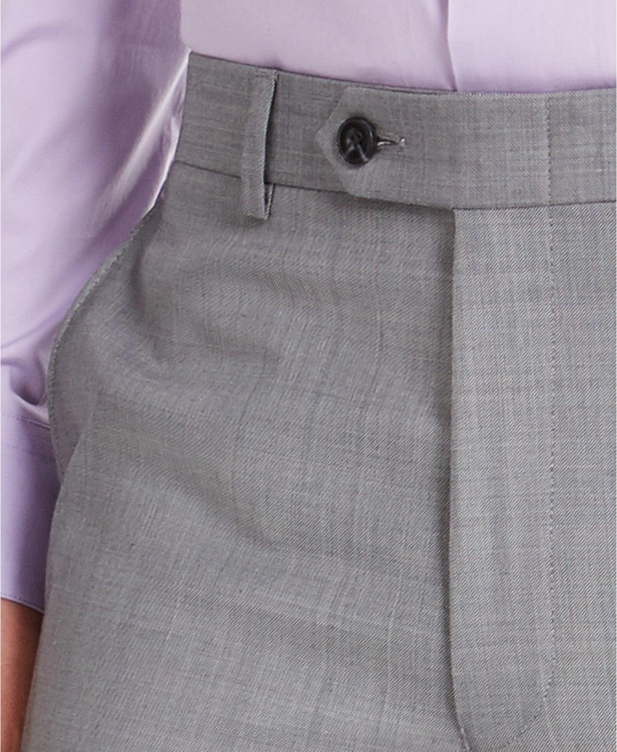 Michael Kors Mens Classic Fit Sharkskin Suit Dress Pants Grey 32 x 30