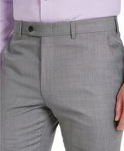 Michael Kors Men's Classic Fit Airsoft Suit Dress Pants Grey Sharkskin 36 x 34