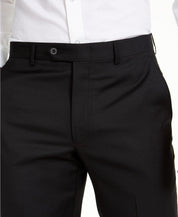 Michael Kors Mens Classic Fit Airsoft Solid Dress Pants Black 36 x 34