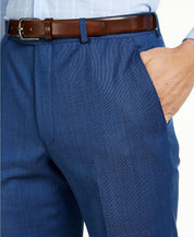 Michael Kors Men's Modern Fit Airsoft Stretch Dress Pants Blue Tic 34 x 34