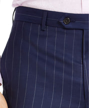 Lauren Ralph Lauren Classic-Fit UltraFlex Dress Pants 48 x 32 Navy Striped