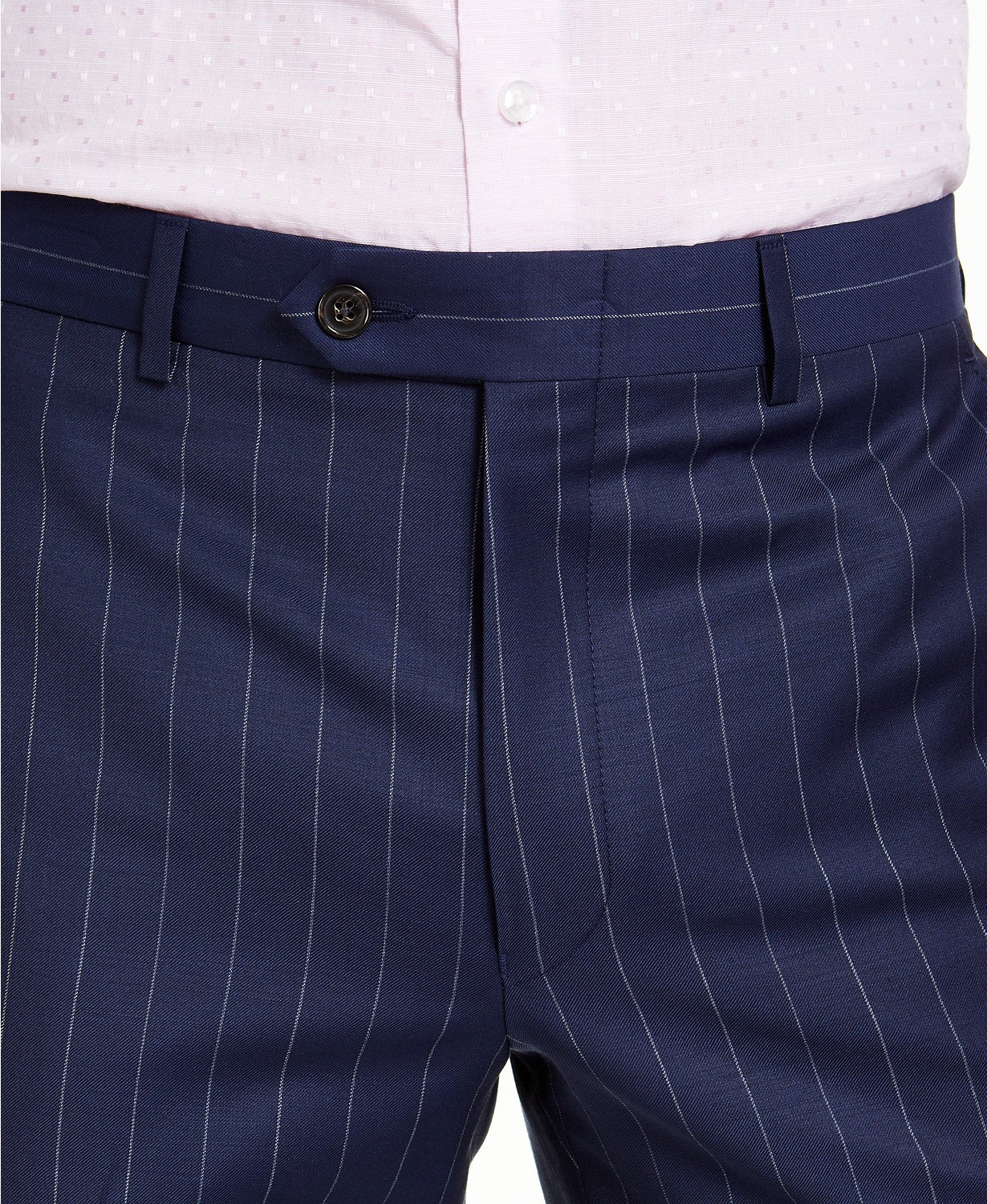 Lauren Ralph Lauren Classic-Fit UltraFlex Dress Pants 46 x 32 Navy Striped