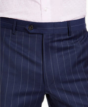 Lauren Ralph Lauren Classic-Fit UltraFlex Dress Pants 46 x 32 Navy Striped
