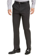 Alfani Mens Classic fit Dress Pants 34 / 30 Grey Solid Stretch