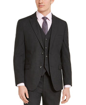 Alfani Men's Slim Fit Stretch Solid Suit Jacket Charcoal Grey 44R