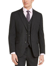 Alfani Mens Slim Fit Stretch Sport Coat Blazer Charcoal Grey 44L