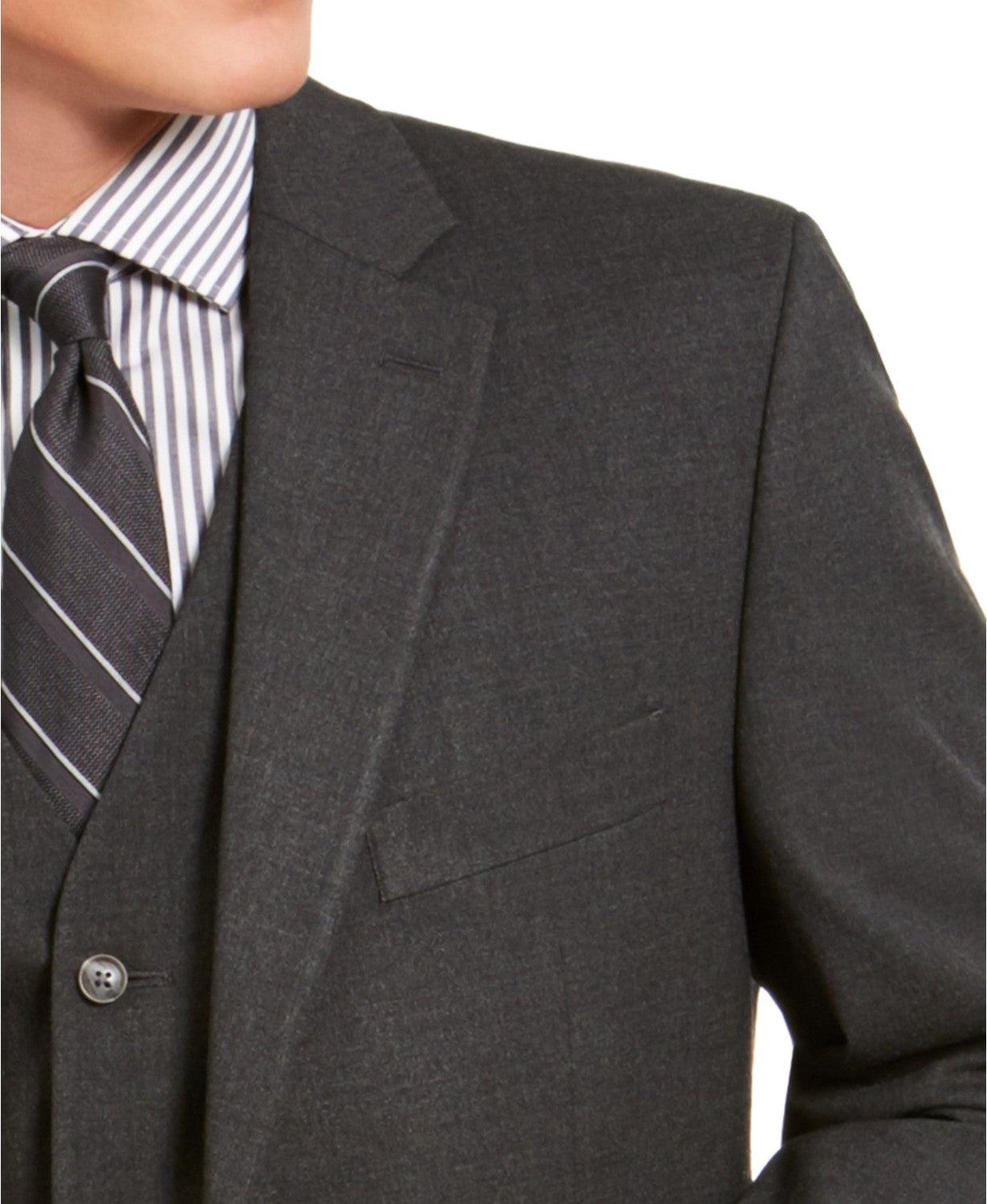 Alfani Men's Classic-Fit Stretch Suit Jacket, Charcoal 42S