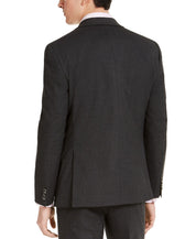 Alfani Mens Slim Fit Stretch Suit Jacket Charcoal Grey 44R