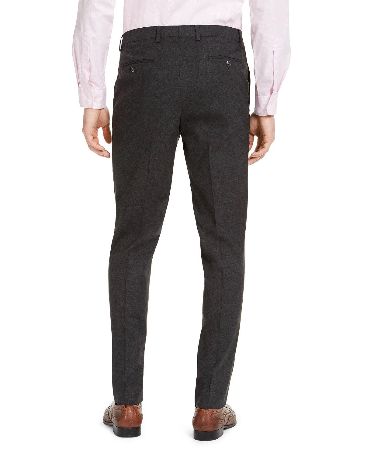 Alfani Men's Slim-Fit Stretch Dress Pants Charcoal 32 x 34
