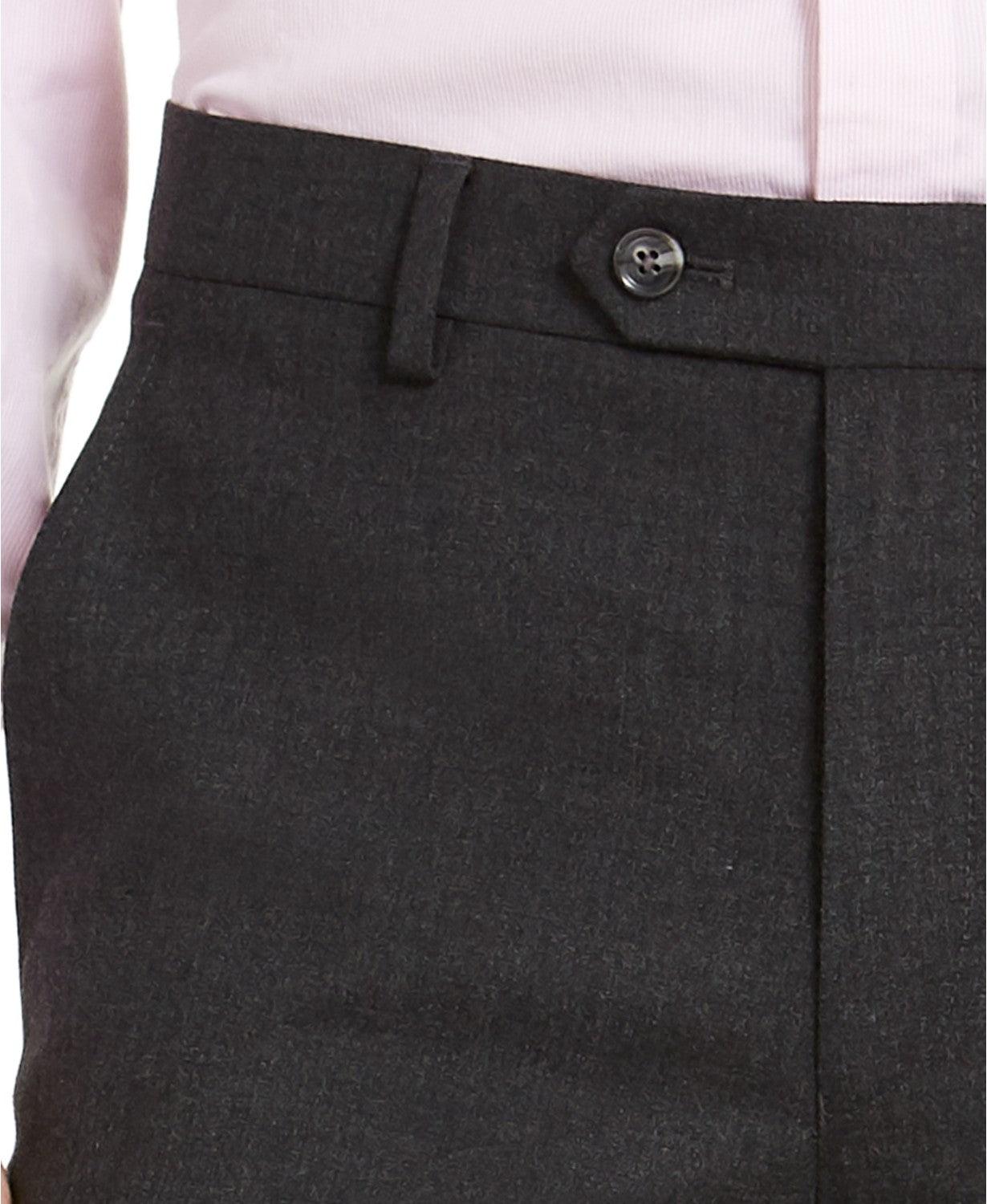 Alfani Mens Slim Fit Stretch Pants Charcoal 30 x 32