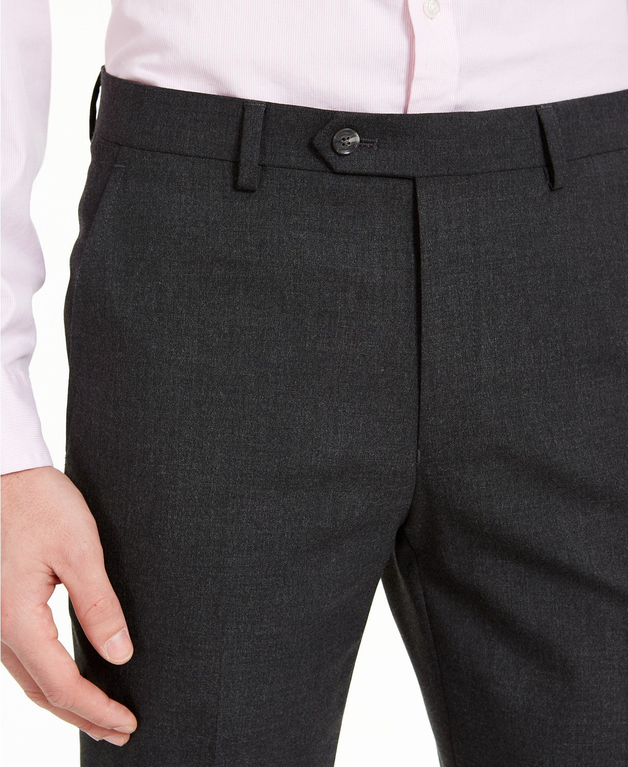 Alfani Mens Slim Fit Stretch Suit Pants Charcoal33 x 30